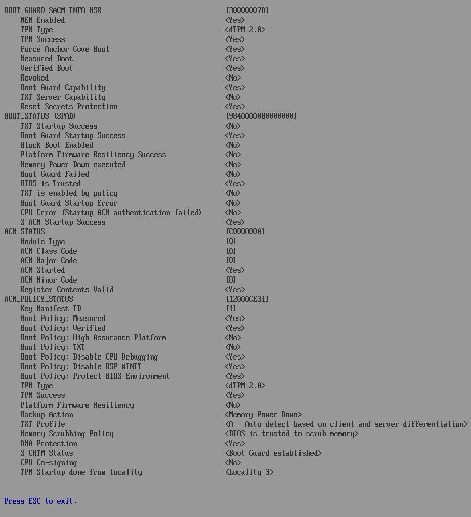 BootGuard details in EDK