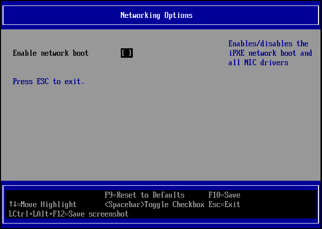 Enable network stack